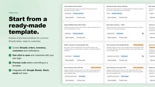 JsWorkflows: Store Automations screenshot