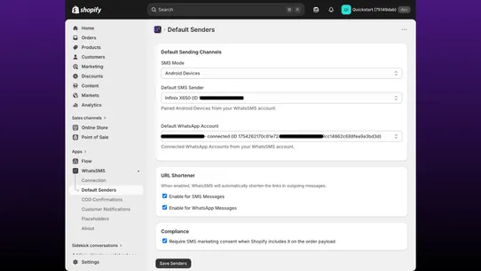 WhatsSMS screenshot