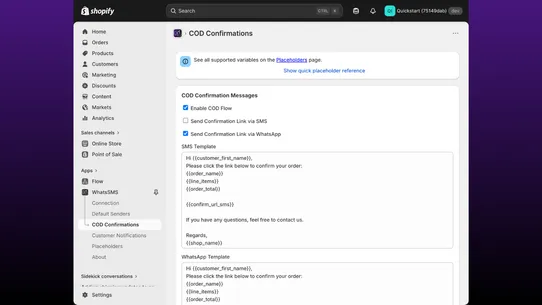 WhatsSMS screenshot