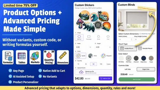 Appify Custom Product Options screenshot