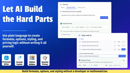 Appify Custom Product Options screenshot