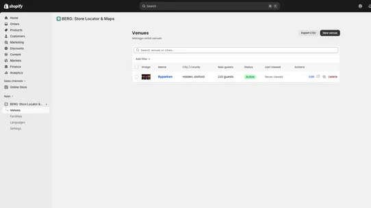 BERG: Store Locator &amp; Maps screenshot