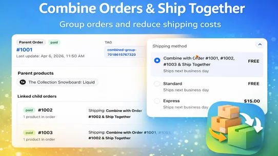 Combine Orders &amp; Ship Together screenshot