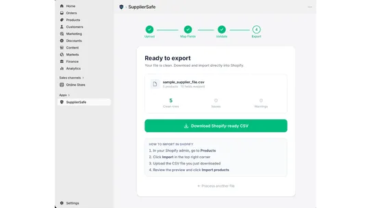 SupplierSafe screenshot