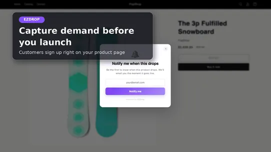 EZDrop ‑ Drops &amp; FOMO Waitlist screenshot