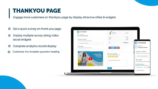 EXT Thank You Page &amp; Surveys screenshot