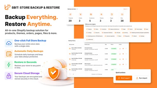 Sbit: Store Backup &amp; Restore screenshot