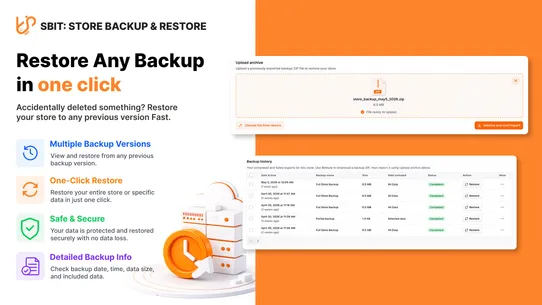 Sbit: Store Backup &amp; Restore screenshot