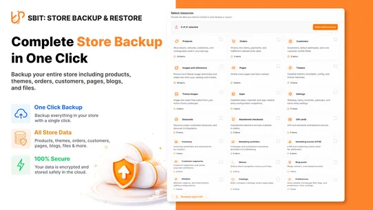 Sbit: Store Backup &amp; Restore screenshot