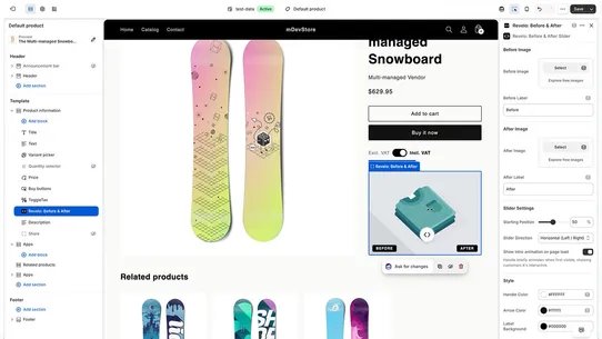Revelo: Before &amp; After Slider screenshot