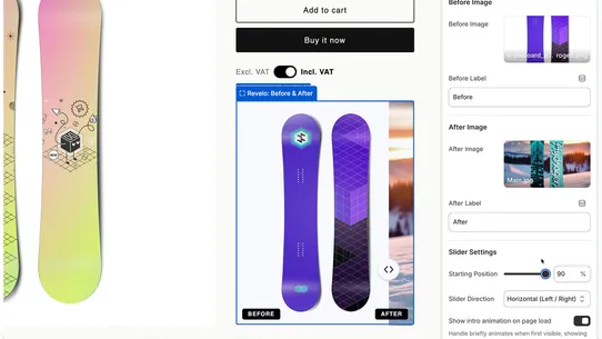 Revelo: Before &amp; After Slider screenshot