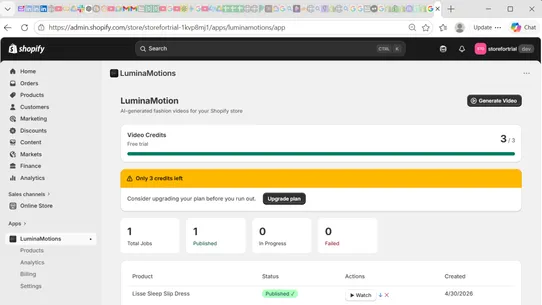 LuminaMotion–AI Fashion Video screenshot
