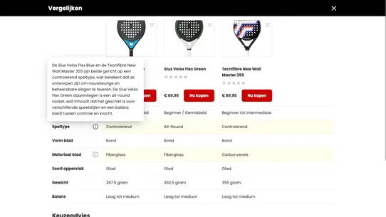 Smart Product Comparison screenshot