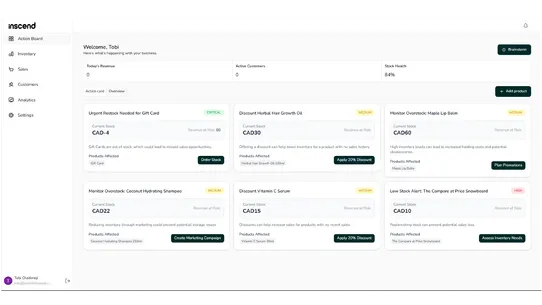 Inscend screenshot