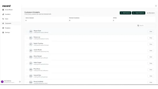 Inscend screenshot