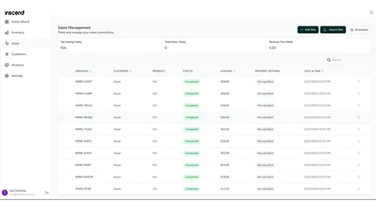 Inscend screenshot