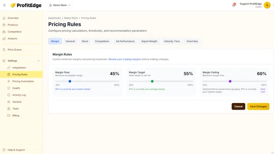 ProfitEdge screenshot