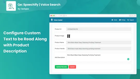 Qe: Speechify | Voice Search screenshot