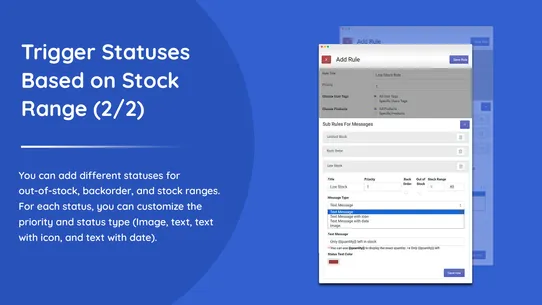 Addify: Custom Stock Status screenshot