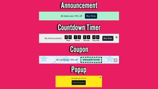 Profy Banner &amp; Countdown Timer screenshot