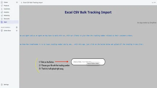 Excel CSV Tracking MassImport screenshot