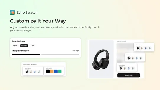 Echo Swatch &amp; Variant Images screenshot