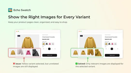 Echo Swatch &amp; Variant Images screenshot