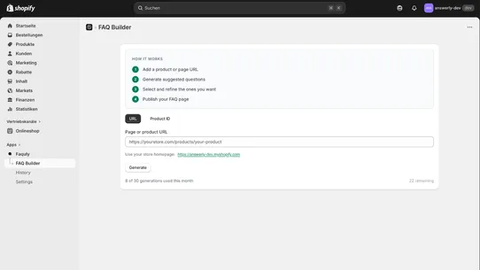 FAQuly – Fastest FAQ Builder screenshot