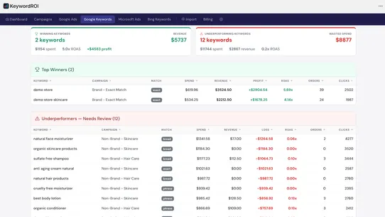 KeywordROI screenshot