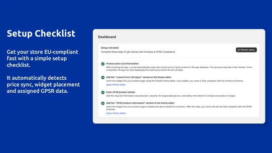 Omnibus &amp; GPSR Compliance screenshot