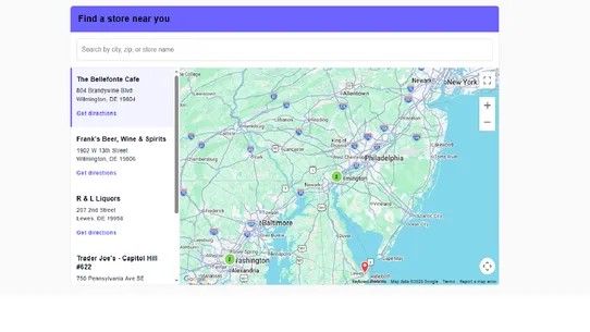 Modern Store Locator screenshot