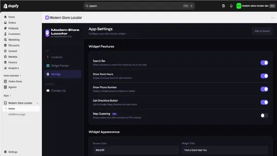 Modern Store Locator screenshot