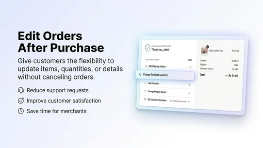 Modrata Order Editing screenshot