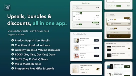 AS: Upsells &amp; Bundles App screenshot