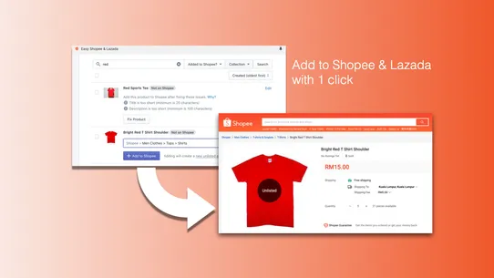 Easy Shopee &amp; Lazada screenshot