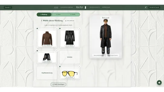 Dress Form Try‑On screenshot