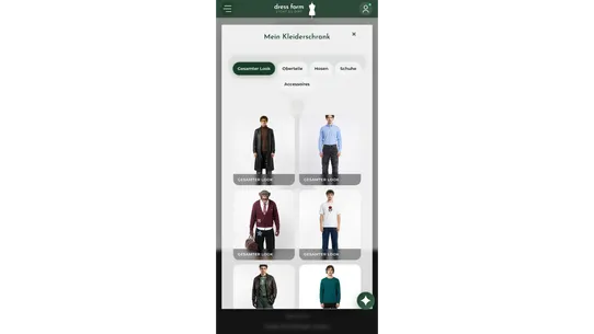 Dress Form Try‑On screenshot