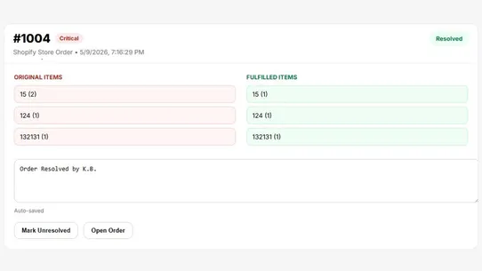 FulfillWatch screenshot