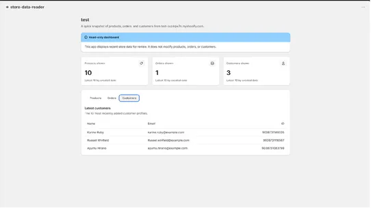 store‑data‑reader screenshot