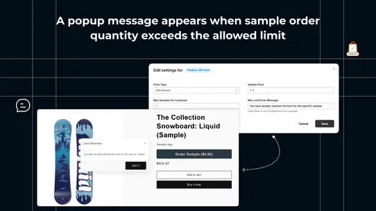Milople Sample Order screenshot