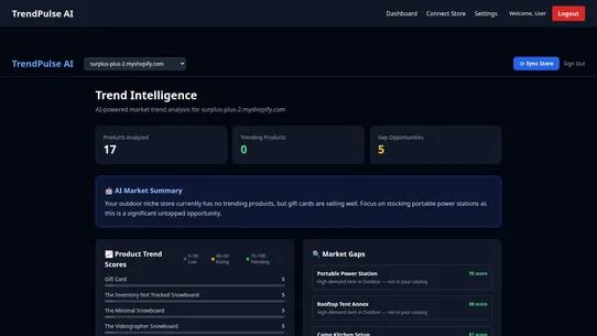 TrendPulse AI screenshot
