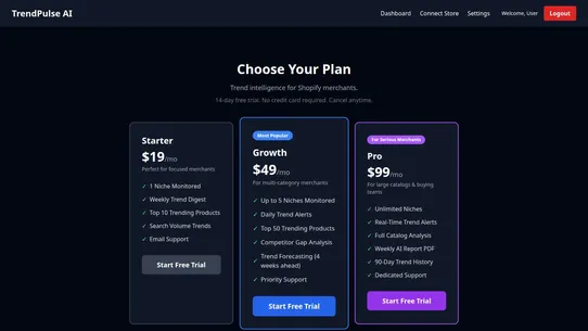 TrendPulse AI screenshot