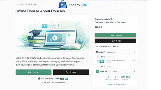 ShoppyLMS screenshot