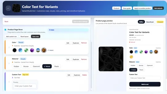 Variant Studio screenshot