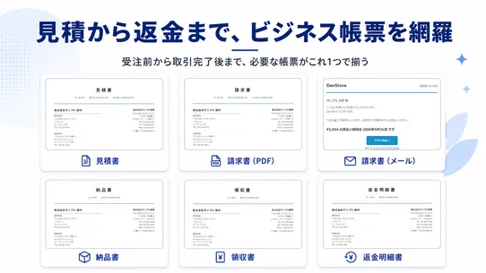 かんたん帳票印刷.JP ‑ 見積・請求・納品・領収書を網羅 screenshot