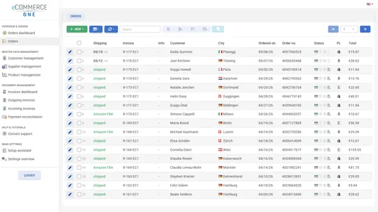 eCommerce One screenshot