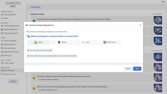 eCommerce One screenshot