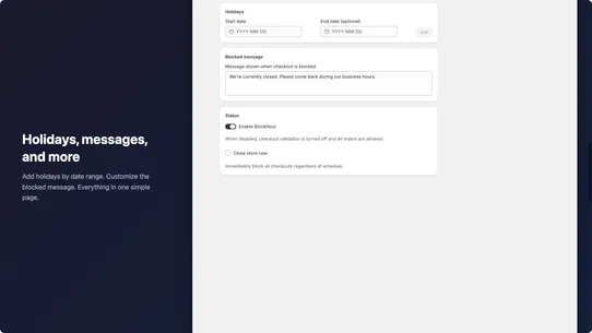 BlockHour: Business Hours Gate screenshot