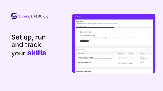 Sidekick AI Studio screenshot