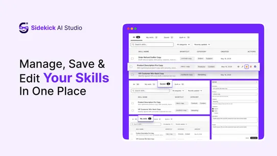 Sidekick AI Studio screenshot